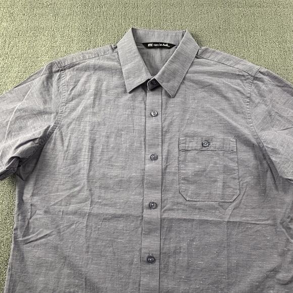 Travis Mathew Shirt Adult Medium Purple Button Up Short Sleeve Golf Casual Men's - Picture 3 of 14